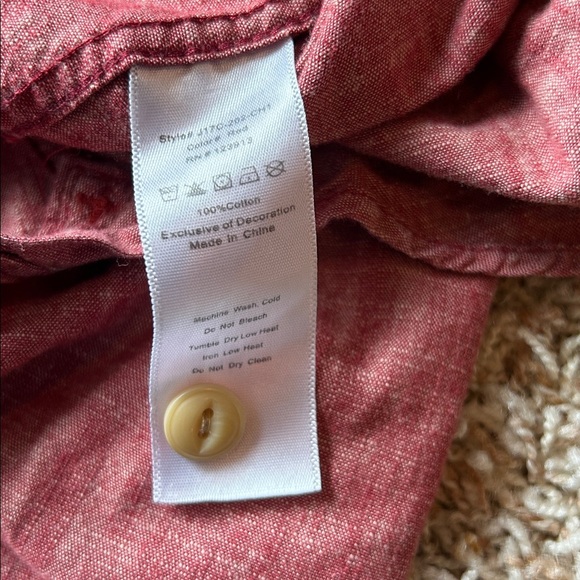 Men's Jachs New York Red Button-Down Shirt | Red Button Down Shirt - Picture 7 of 9